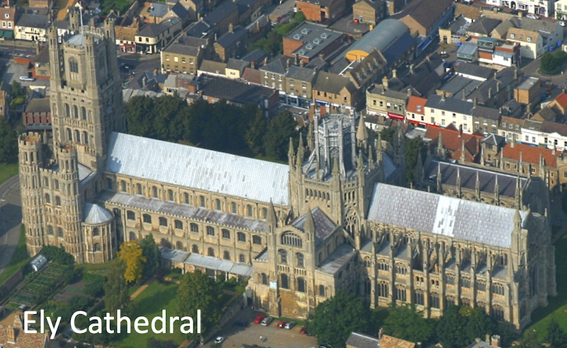 Ely Cathedral from the air