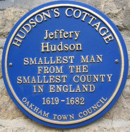 Blue plaque for Jeffery Hudson