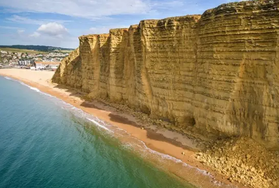 West Bay beach used as a location in Broadchurch