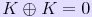 K xor K = 0