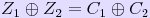 Z1 xor Z2 = C1 xor C2