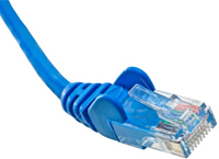 An RJ-45 ethernet cable