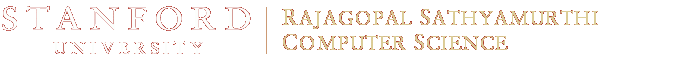 Stanford University - Rajagopal Sathyamurthi Computer Science