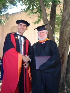 Congrats from Hector Garcia-Molina, recent Dept Chair, who helped me get reinstated so I could graduate