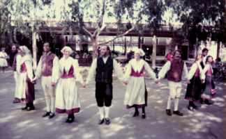 Martin performed with Zavrti Folkdancers in the mid '80s